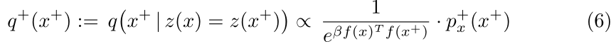 Equation 6 for positive distribution